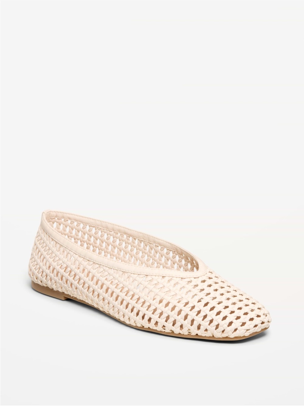 Lattice Ballet flats- brown